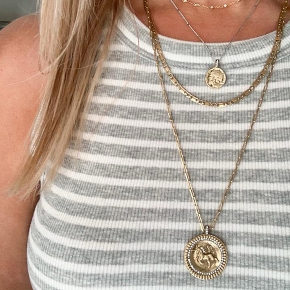 Stella & Dog Heritage Coin Mini Pendant Necklace - Picture 2 of 6